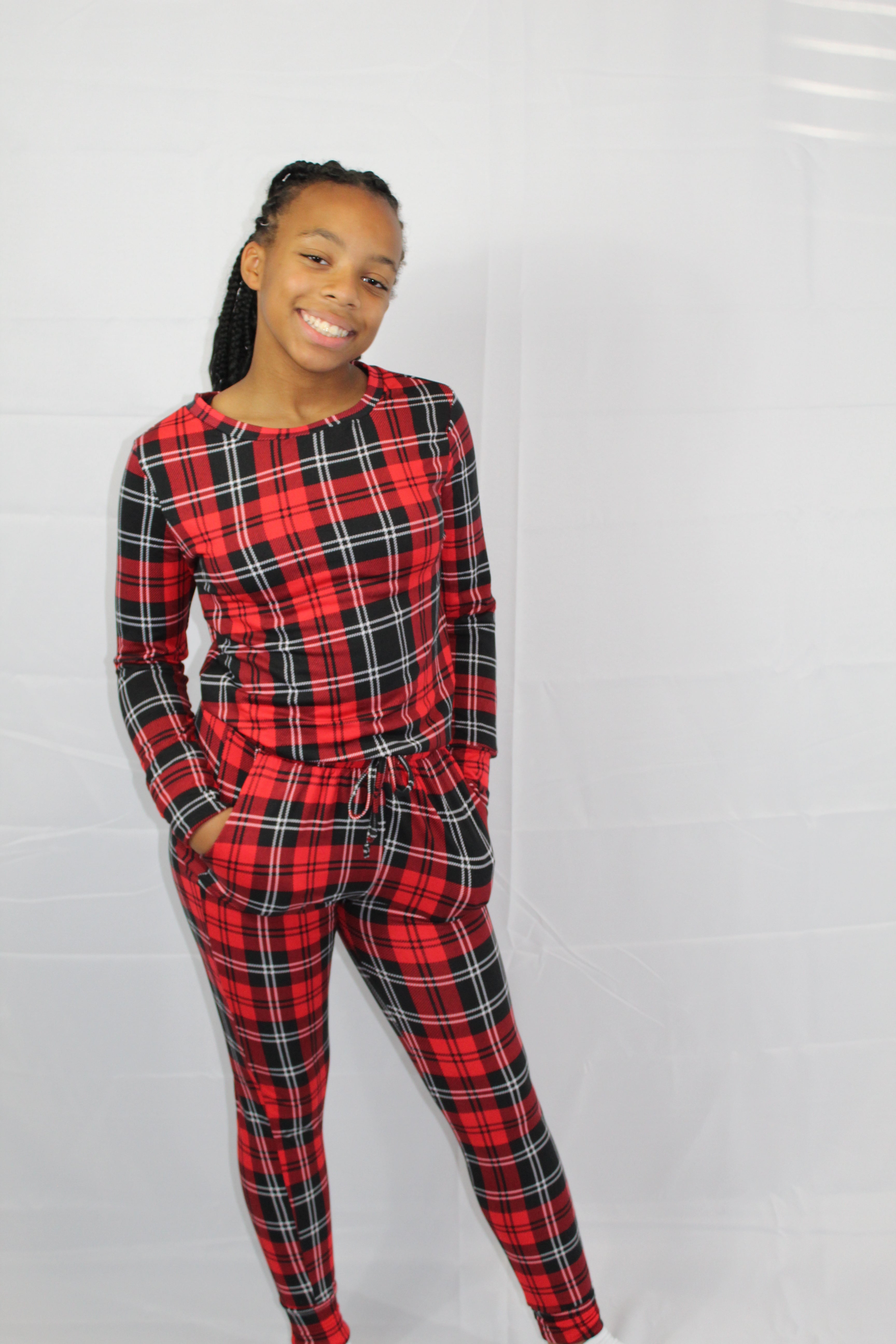 Perfectly Plaid Red 2pc pajamas