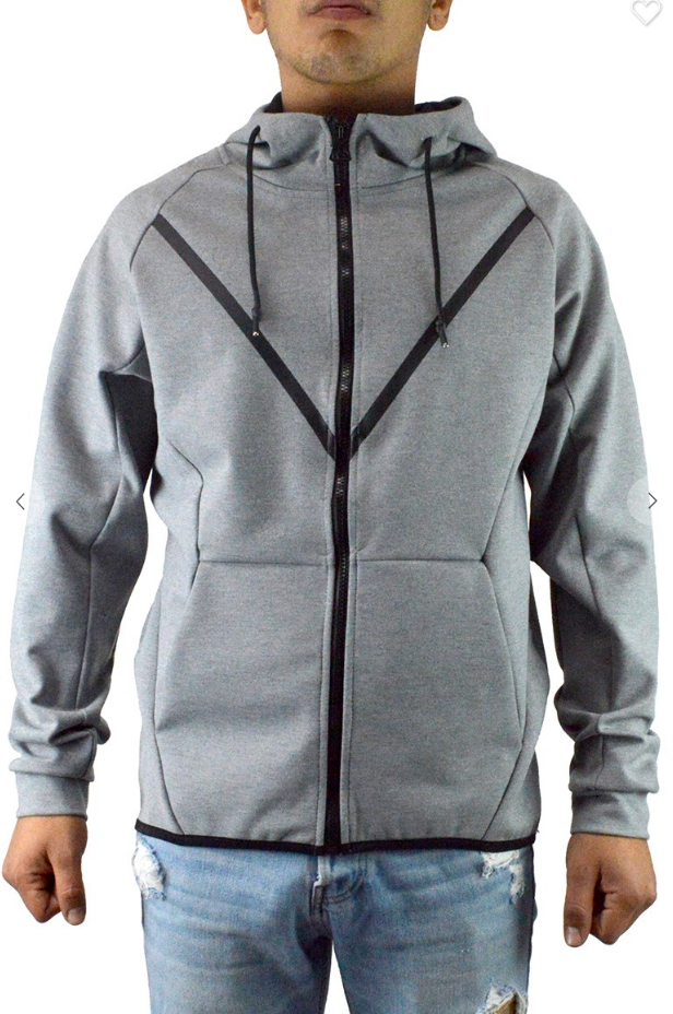 Active Drip Grey Full Zip Up Hooded Sweatshirt – Tokens of Light