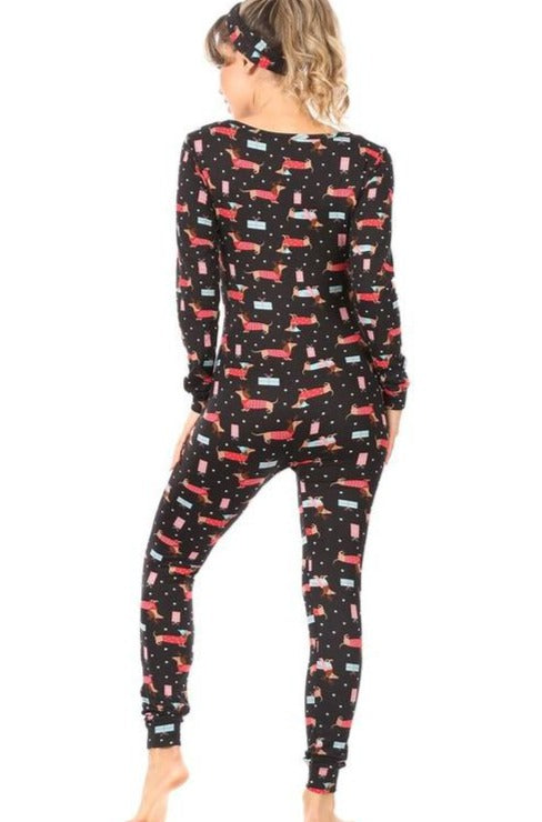 One piece dog pajama jump suit